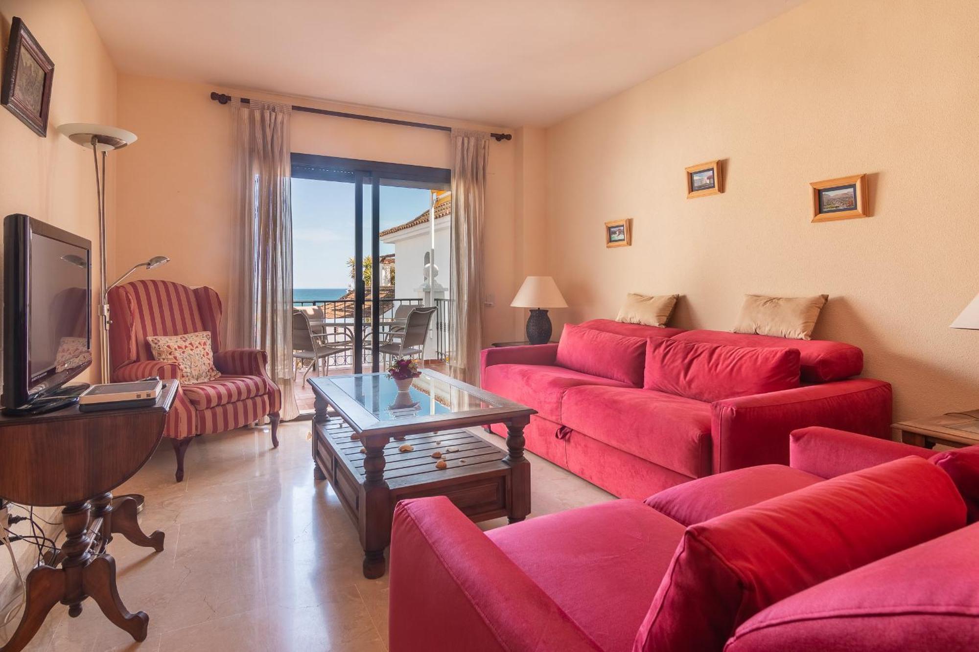 2233-Lovely 2 Bedrooms On The Beach, Pool And Port Manilva Exterior foto